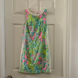 Lilly Pulitzer Pink and Green Floral Dress